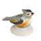 Hello Honey® 6" Wide Green & White Avian Grace Stoneware Napkin Holder with Weight